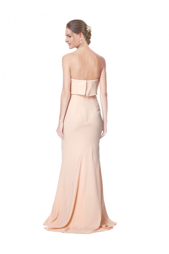Stretch Crepe Long Strapless Mermaid Black Tie Evening Gown / Prom Dress / Bridesmaid Dress Sudbury