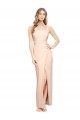 Stretch Crepe Long Square Neck Sheath Formal Evening Gown / Prom Dress / Bridesmaid Dress Sudbury