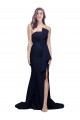 Stretch Crepe Low Back Sweep Train Strapless Sheath Semi Formal Evening Dress / Prom Dress / Bridesmaid Dress Sudbury