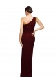 Stretch Crepe Long One Shoulder Sheath Black Tie Evening Gown / Prom Dress / Bridesmaid Dress Sudbury