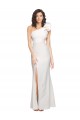 Stretch Crepe Long One Shoulder Ivory Sheath Formal Evening Gown / Prom Dress / Bridesmaid Dress Sudbury