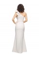 Stretch Crepe Long One Shoulder Ivory Sheath Formal Evening Gown / Prom Dress / Bridesmaid Dress Sudbury