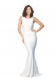 Stretch Crepe Low Back Long High Neck Sheath Formal Evening Gown / Prom Dress / Bridesmaid Dress Sudbury