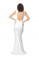 Stretch Crepe Low Back Long High Neck Sheath Formal Evening Gown / Prom Dress / Bridesmaid Dress Sudbury
