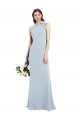 Stretch Crepe Open Back Long Bow Neck Trumpet Semi Formal Evening Dress / Prom Dress / Bridesmaid Dress Sudbury
