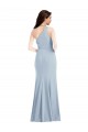 Stretch Crepe Long One Shoulder Trumpet Formal Dress / Bridesmaid Dress Sudbury