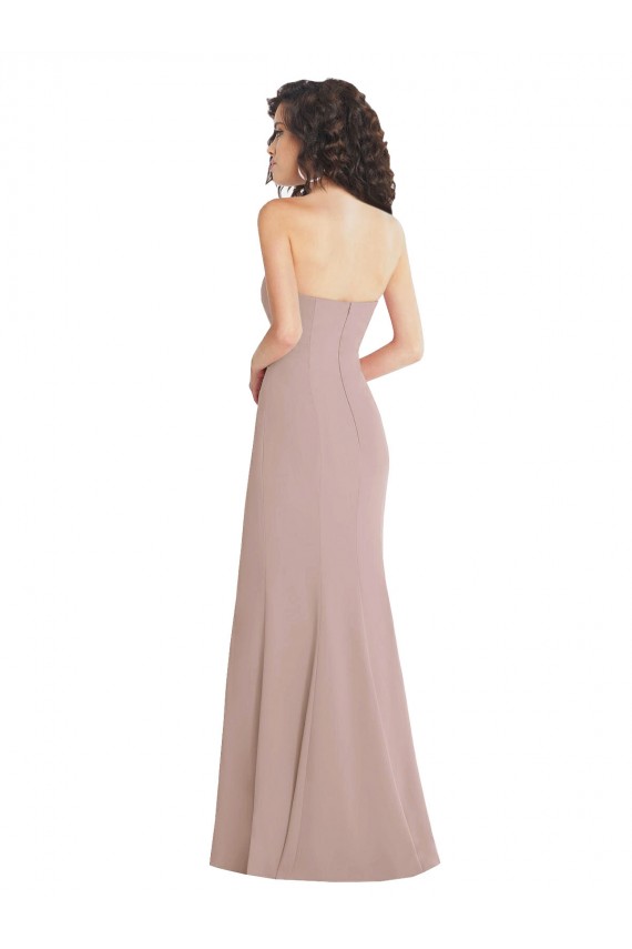 Stretch Crepe Long Sweetheart Dusty Pink Mermaid Formal Dress / Bridesmaid Dress Sudbury