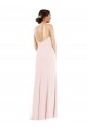 Stretch Crepe Low Back Long Halter Neck Trumpet Formal Evening Gown / Prom Dress / Bridesmaid Dress Sudbury