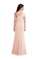 Stretch Crepe Long One Shoulder Nude Trumpet Formal Evening Gown / Prom Dress / Bridesmaid Dress Sudbury
