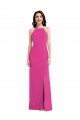 Stretch Crepe Open Back Long Halter Neck Fuchsia Trumpet Formal Evening Gown / Prom Dress / Bridesmaid Dress Sudbury