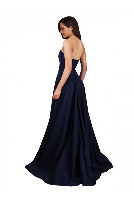 Stretch Crepe Low Back Long Sweetheart A-Line Formal Dress / Bridesmaid Dress Sudbury