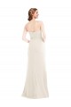 Stretch Crepe Long Strapless Ivory Trumpet Semi Formal Evening Dress / Prom Dress / Bridesmaid Dress Sudbury