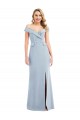 Stretch Crepe Long Off the Shoulder Trumpet Semi Formal Evening Dress / Prom Dress / Bridesmaid Dress Sudbury