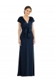 Stretch Crepe Keyhole Back Long Off the Shoulder Trumpet Formal Evening Gown / Prom Dress / Bridesmaid Dress Sudbury