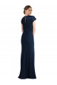 Stretch Crepe Keyhole Back Long Off the Shoulder Trumpet Formal Evening Gown / Prom Dress / Bridesmaid Dress Sudbury