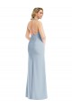 Stretch Crepe Open Back Long Halter Neck Trumpet Bridesmaid Dress / Evening Dress Sudbury