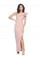 Stretch Crepe Long One Shoulder Mauve Sheath Formal Evening Gown / Prom Dress / Bridesmaid Dress Sudbury
