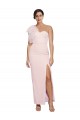 Stretch Crepe Low Back Long One Shoulder Sheath Formal Evening Gown / Prom Dress / Bridesmaid Dress Sudbury