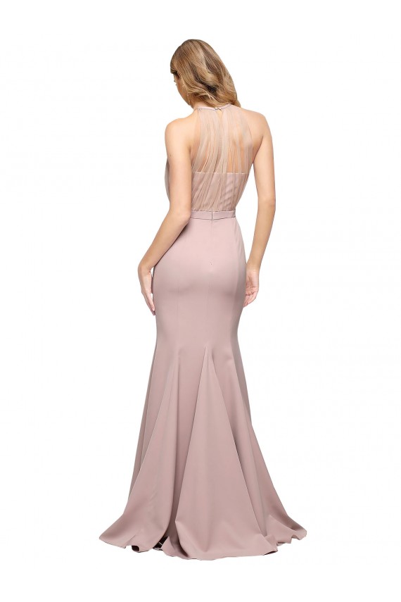 Stretch Crepe Sweep Train Sweetheart Sheath Formal Evening Gown / Prom Dress / Bridesmaid Dress Sudbury