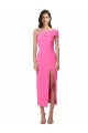 Stretch Crepe Midi Length One Shoulder Sheath Evening Gown / Prom Dress / Bridesmaid Dress Sudbury