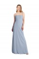 Stretch Crepe Criss Cross Open Back Long Square Neck A-Line Prom Dress / Bridesmaid Dress Sudbury
