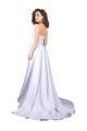 Stretch Crepe Long Sweetheart A-Line Beach Wedding Dress Sudbury