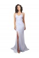 Stretch Crepe Low Back Long Spaghetti Straps Mermaid Beach Wedding Dress Sudbury