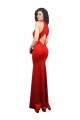 Stretch Satin Keyhole Back Long Halter Neck Mermaid Formal Evening Gown / Prom Dress / Bridesmaid Dress Sudbury