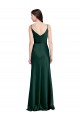 Stretch Satin V-Back Long Cowl Neck Sheath Black Tie Evening Gown / Prom Dress / Bridesmaid Dress Sudbury