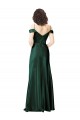 Stretch Satin V-Back Long Off the Shoulder A-Line Formal Evening Gown / Prom Dress / Bridesmaid Dress Sudbury
