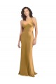 Stretch Satin Long One Shoulder A-Line Formal Evening Gown / Prom Dress / Bridesmaid Dress Sudbury
