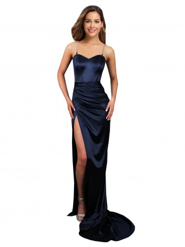 Stretch Satin Long Sweetheart Mermaid Formal Evening Gown / Prom Dress / Bridesmaid Dress Sudbury