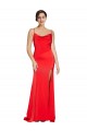 Stretch Satin Low Back Long Cowl Neck Sheath Formal Evening Gown / Prom Dress / Bridesmaid Dress Sudbury