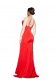 Stretch Satin Low Back Long Cowl Neck Sheath Formal Evening Gown / Prom Dress / Bridesmaid Dress Sudbury