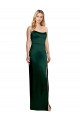 Stretch Satin Long Scoop Neck A-Line Formal Evening Gown / Prom Dress / Bridesmaid Dress Sudbury