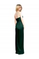 Stretch Satin Long Scoop Neck A-Line Formal Evening Gown / Prom Dress / Bridesmaid Dress Sudbury