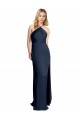 Stretch Satin Criss Cross Open Back Long Halter Neck A-Line Formal Evening Gown / Prom Dress / Bridesmaid Dress Sudbury