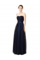 Tulle Long Sweetheart Dark Navy A-Line Bridesmaid Gown Sudbury