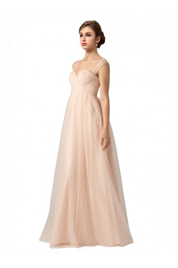 Tulle Long Sweetheart A-Line Bridesmaid Evening Gowns Sudbury