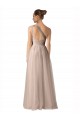 Tulle Keyhole Back Long Spaghetti Straps A-Line Formal Dress / Bridesmaid Dress Sudbury