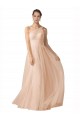 Tulle Keyhole Back Long Spaghetti Straps A-Line Formal Dress / Bridesmaid Dress Sudbury