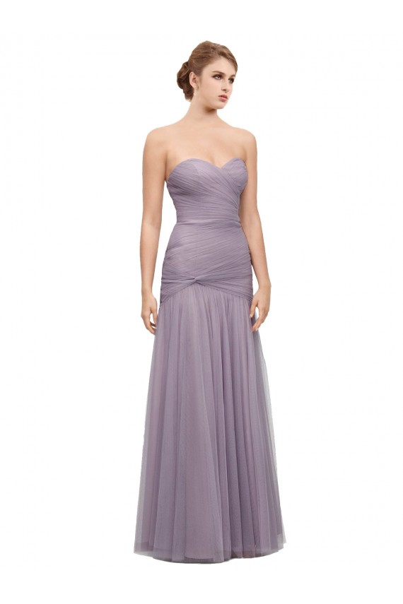 Tulle Long Sweetheart Heather Mermaid Bridesmaid Dress Sudbury