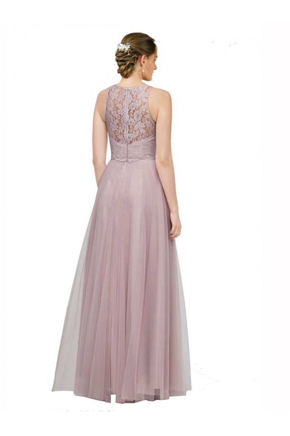 Tulle & Lace Long Sweetheart Light Lilac A-Line Bridesmaid Dress Sudbury