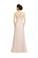 Tulle Long Spaghetti Straps Pink A-Line Bridesmaid Dress Sudbury
