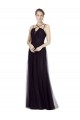 Tulle Long Spaghetti Straps A-Line Bridesmaid Gown Sudbury