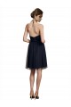 Tulle Knee Length Halter Neck A-Line Bridesmaid Gown Sudbury