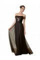Tulle & Sequin Long Off the Shoulder A-Line Bridesmaid Dress Sudbury