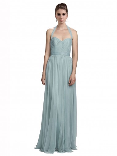 Tulle Long Halter Neck A-Line Bridal Party Dress / Evening Dress Sudbury