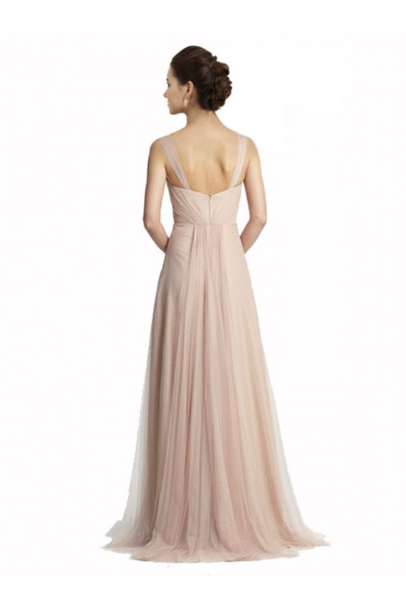 Tulle Long Square Neck A-Line Bridesmaid Evening Dress Sudbury