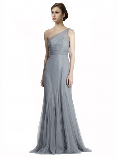 Tulle Long One Shoulder Mermaid Bridesmaid Dress Sudbury
